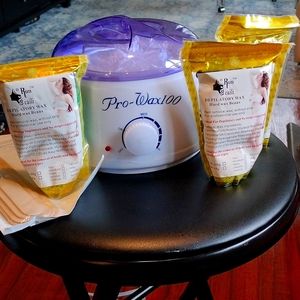 NWT Pro-Wax100 Professional Hair Removal System (Face & Body) Wax Treatment